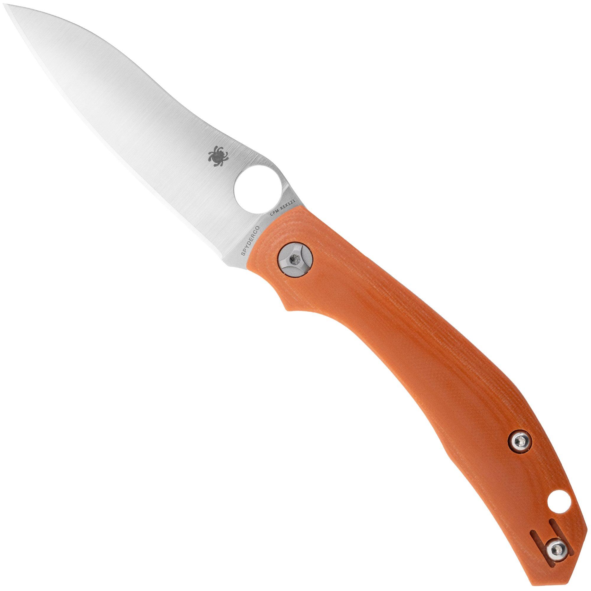 Nóż składany Spyderco Kapara C241GPBOR CPM REX 121, Burnt Orange G10, Sprint Run, projekt Alistair Phillips