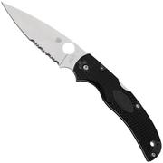 Spyderco Native Chief Lightweight C244PSBK, Taschenmesser mit Teilwellenschliff