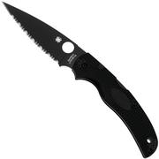 Spyderco Native Chief Lightweight Black C244SBBK  coltello da tasca parzialmente seghettato