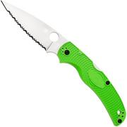 Afbeelding voor Spyderco Native Chief Salt Lightweight LC200N C244SGR Green FRN, serrated zakmes