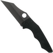 Spyderco YoJumbo Black C253GPBBK Black G10 pocket knife, Michael Janich design
