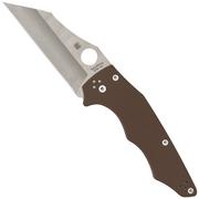 Spyderco YoJumbo CPM 15V C253GPBN15V Brown G10, Sprint Run pocket knife, Michael Janich design