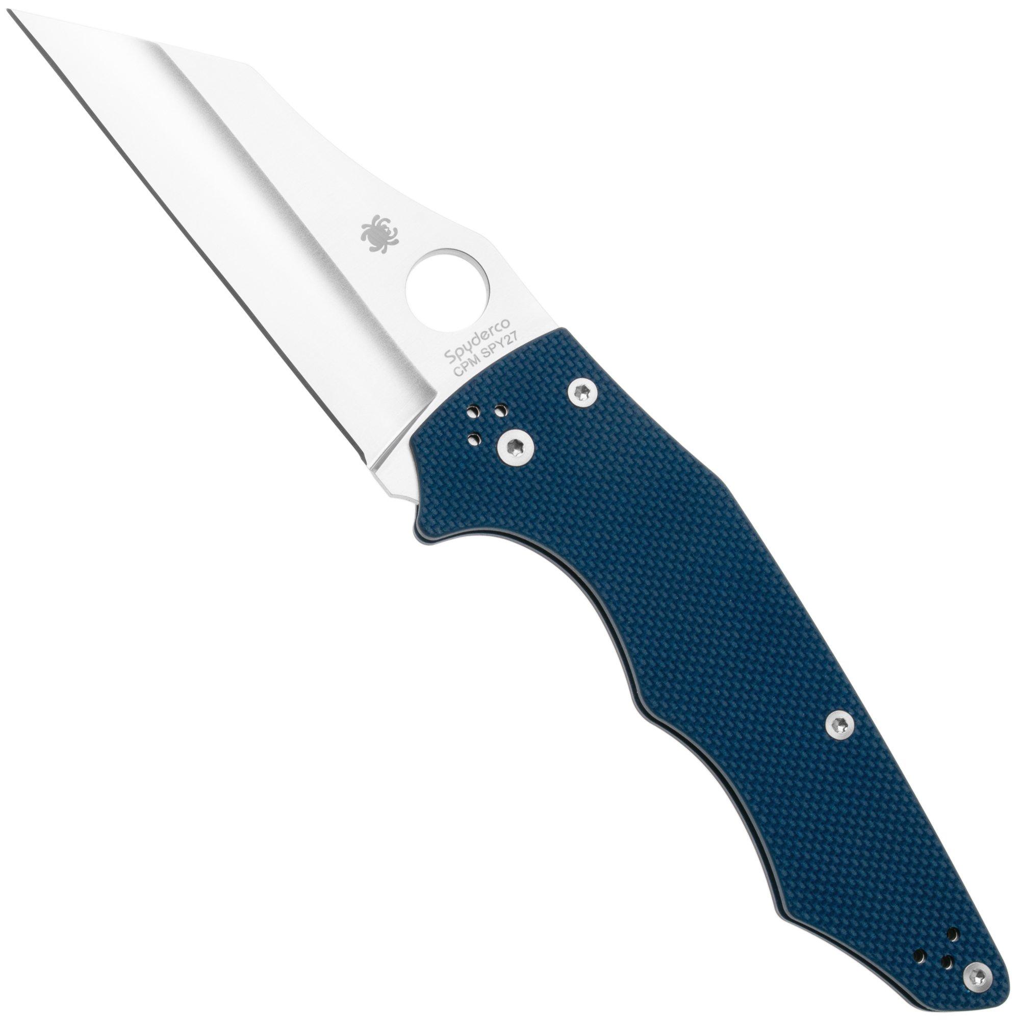 Spyderco YoJumbo SPY27 C253GPCBL Cobalt Blue G10 Taschenmesser, Michael Janich Design