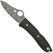 Spyderco SpyOpera C255CFPD Carbon Fiber, Damasteel, Sprint Run coltello da tasca