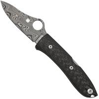 Image pour Spyderco SpyOpera C255CFPD Carbon Fiber, Damasteel, Sprint Run, couteau de poche