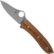 Nóż składany Spyderco SpyOpera C255CMP Brown Canvas Micarta