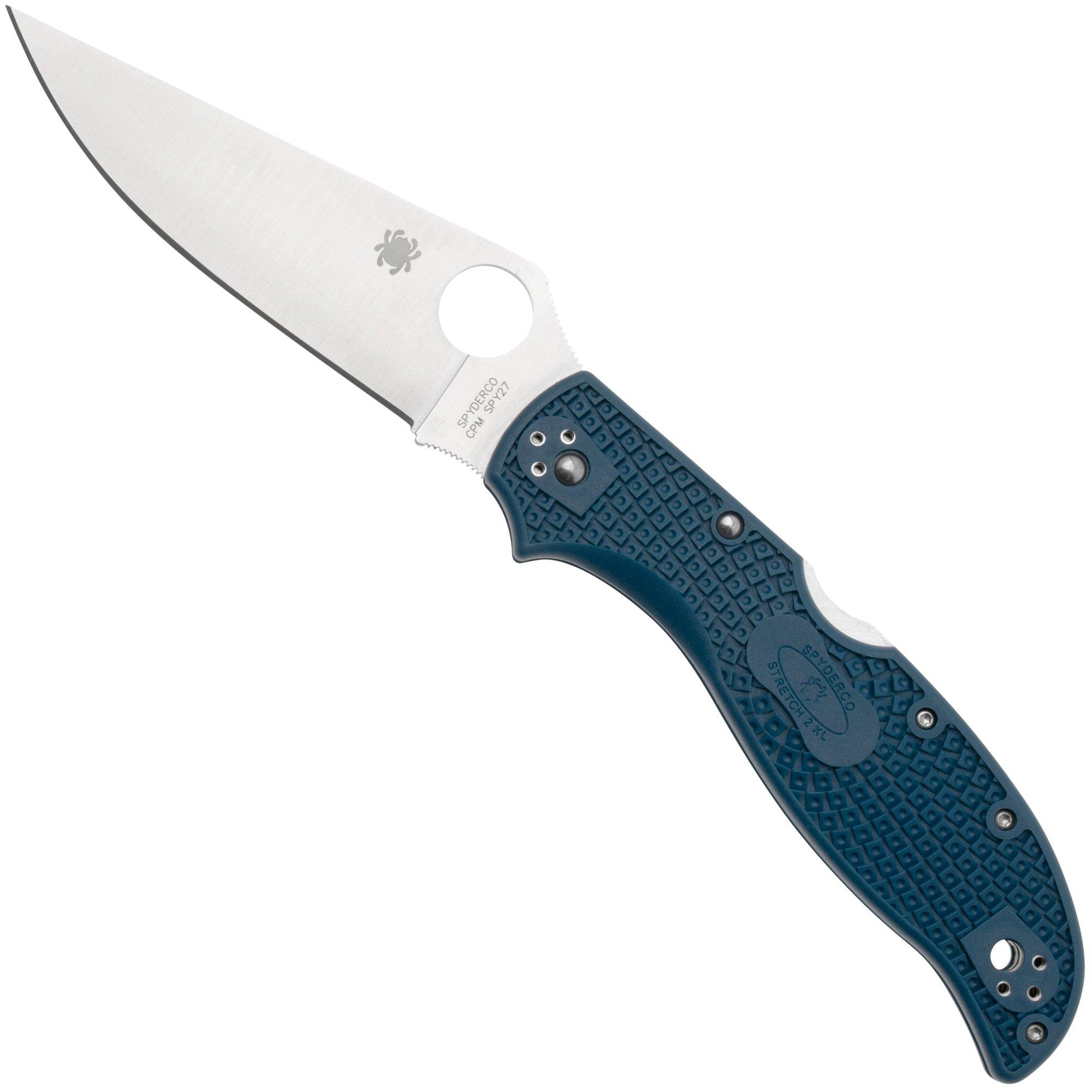 Spyderco Stretch 2 XL Lightweight CPM SPY27 C258PCBL Cobalt Blue FRN, pocket knife