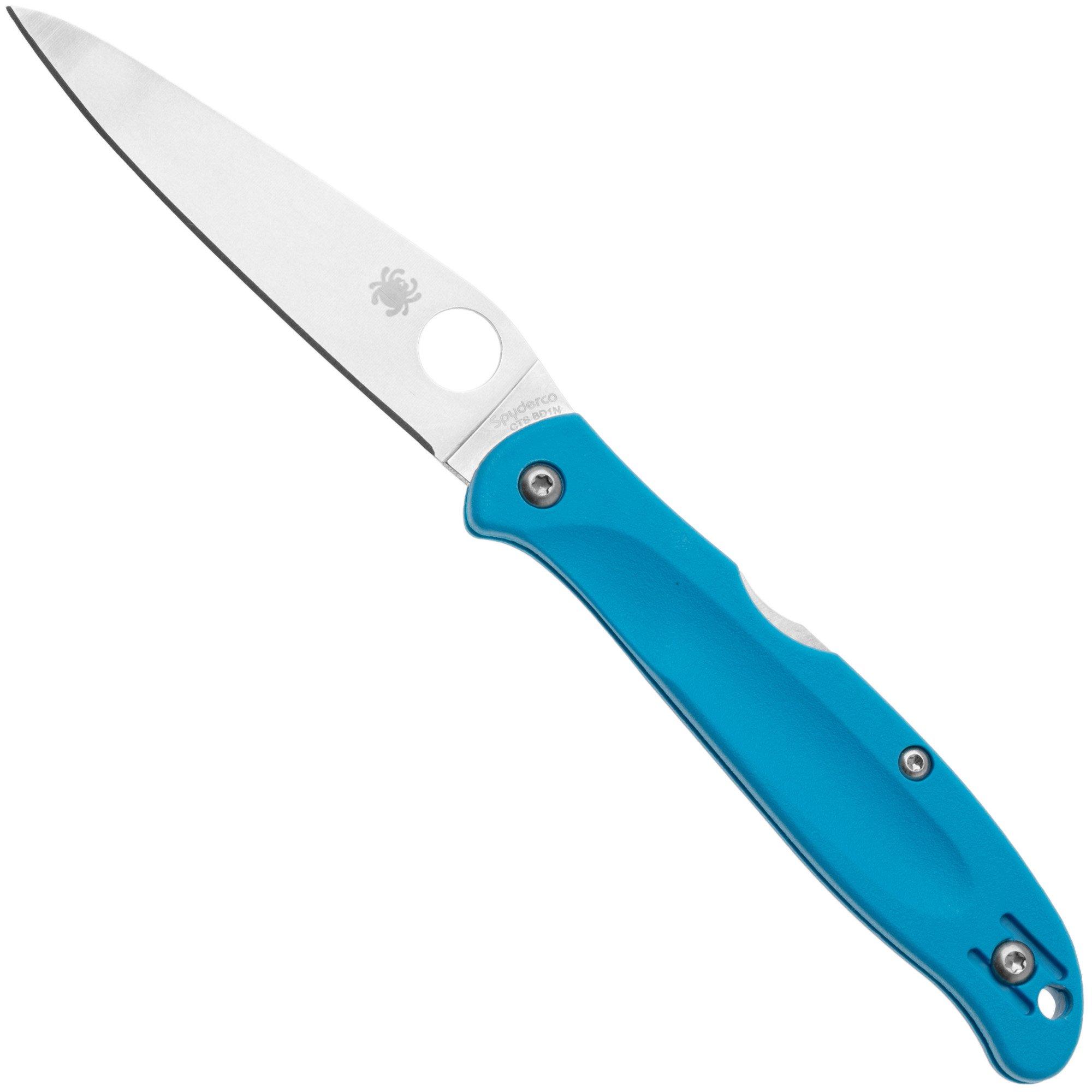 Spyderco Charisma C259PBL Satin CTS BD1N, Blue FRN, zakmes, Eric Glesser design