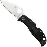 Spyderco LeafJumper Lightweight C262PBK, Satin VG-10, Black FRN pocket knife