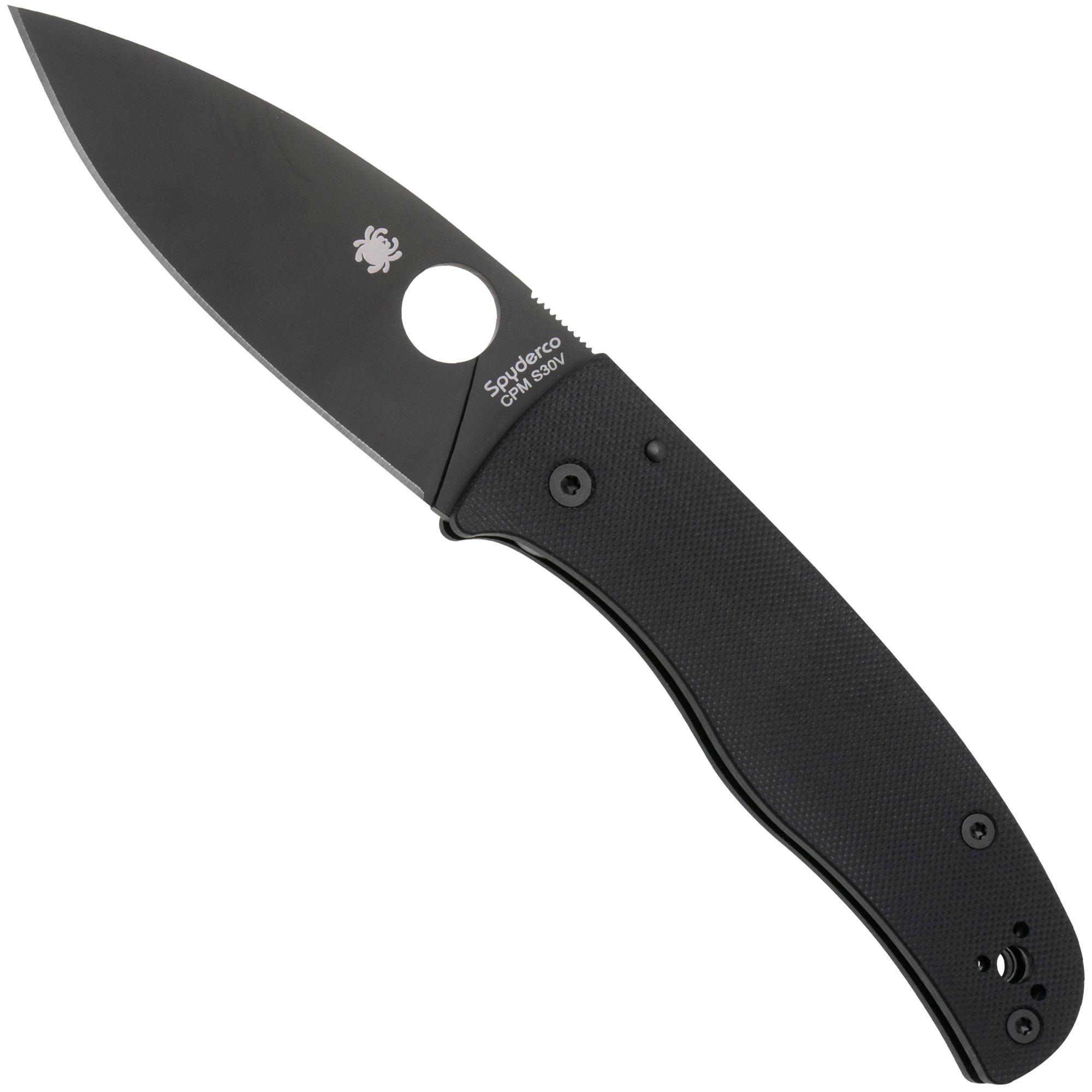 Nóż składany Spyderco Bodacious C263GPBK, DLC CPM S30V, Black G10, projekt Sal Glesser