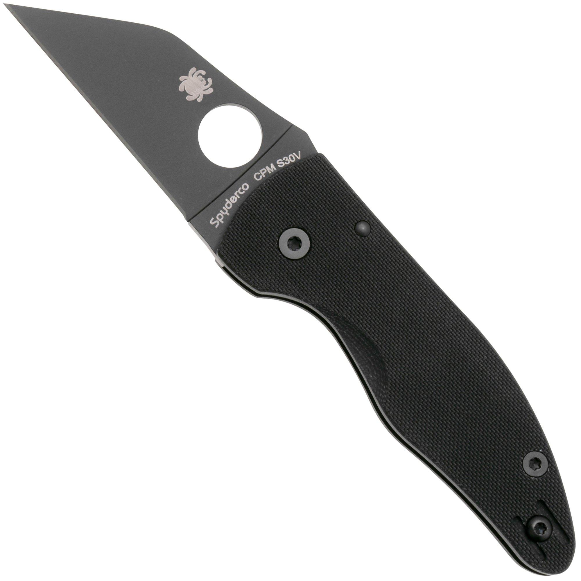 Spyderco MicroJimbo Black C264GPBK Black G10, couteau de poche, Michael Janich design