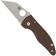 Image for Spyderco MicroJimbo CPM 15V C264GPBN15V Brown G10, Sprint Run pocket knife, Michael Janich design