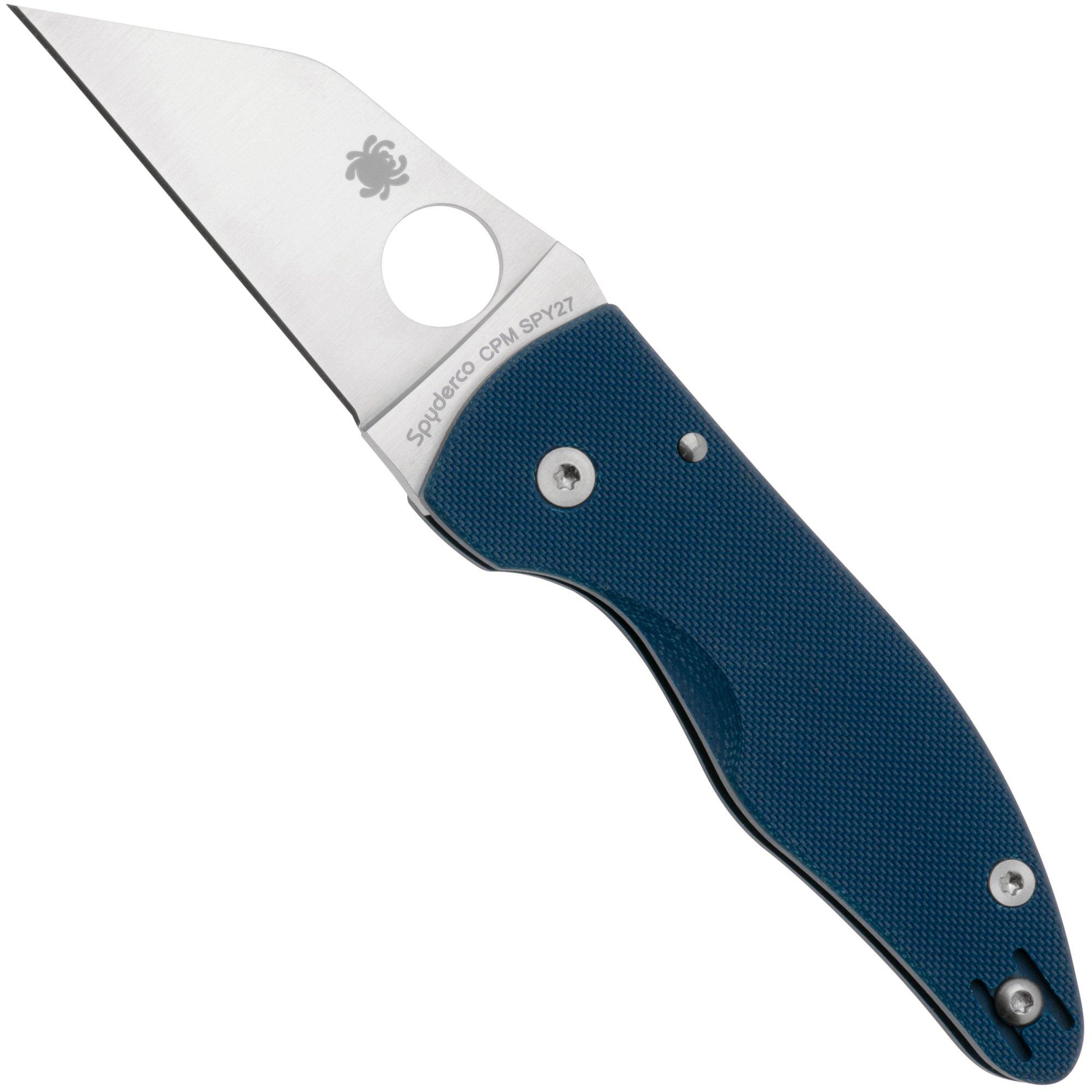 Spyderco MicroJimbo CPM SPY27 C264GPCBL Cobalt Blue G10, pocket knife, Michael Janich design