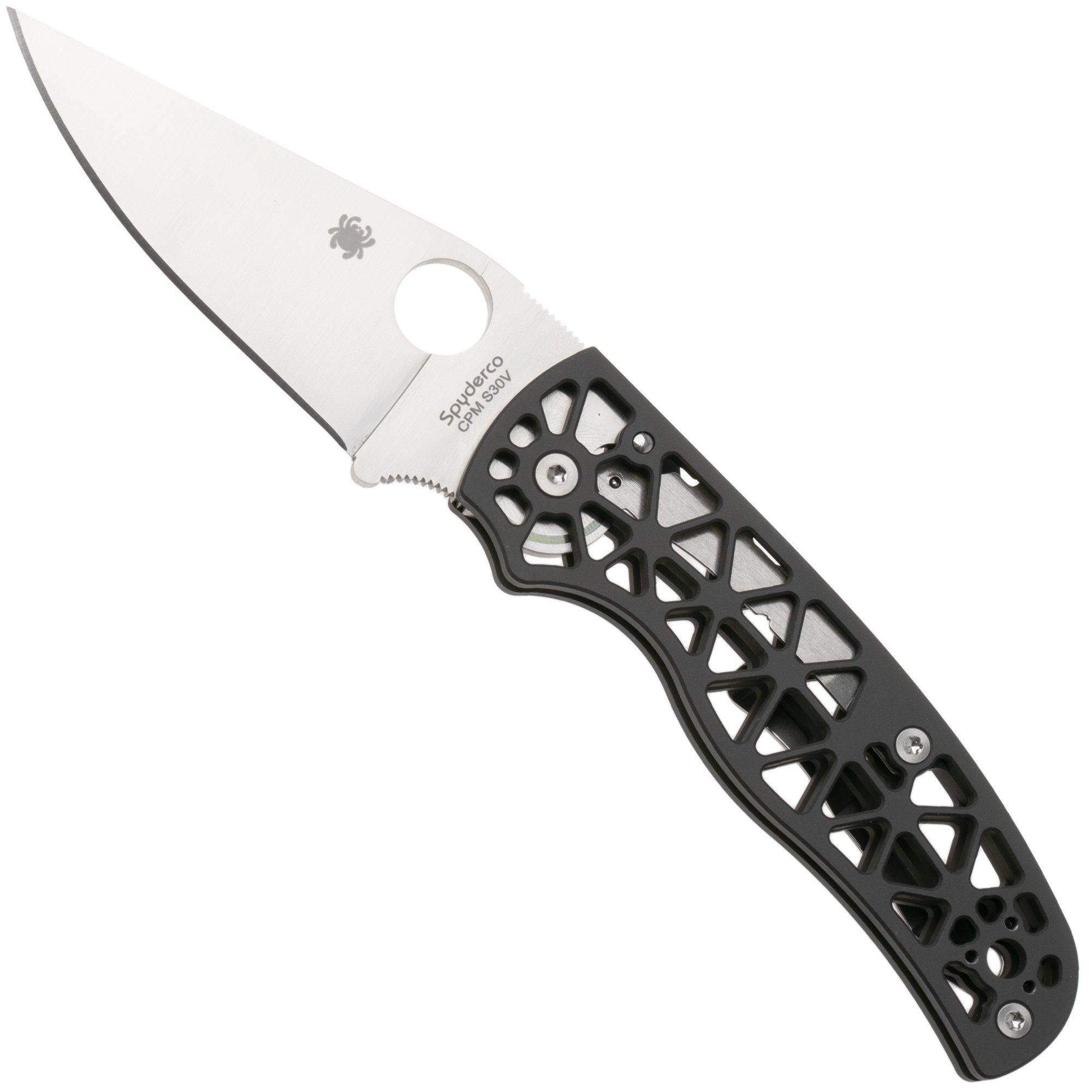 Spyderco Edgerati C266ALP Aluminum, CPM S30V pocket knife, Sal Glesser design