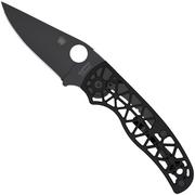 Spyderco Edgerati Black DLC C266BKALBKP Aluminum, CPM S30V Taschenmesser, Sal Glesser Design