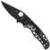 Image for Spyderco Edgerati Black DLC C266BKALBKS Aluminum, CPM S30V serrated pocket knife, Sal Glesser design