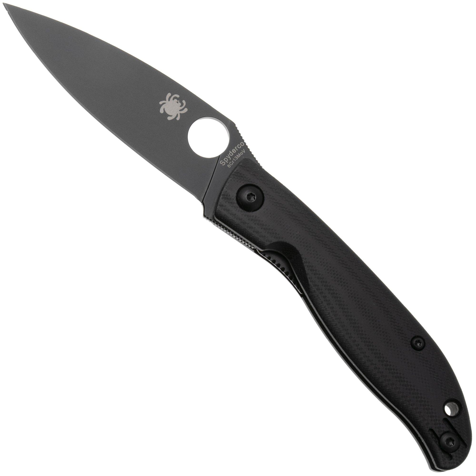 Spyderco Mantra 4 Black C274GBBKP Black 8Cr13MoV, Black G10, zakmes, Eric Glesser design