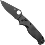 Afbeelding voor Spyderco ButtonUp C275CFPBK, Black Oxide 8Cr13MoV, Black Laminated G10/Carbon Fiber zakmes, Eric Glesser design