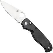 Afbeelding voor Spyderco ButtonUp C275CFP, Satin 8Cr13MoV, Black Laminated G10/Carbon Fiber zakmes, Eric Glesser design