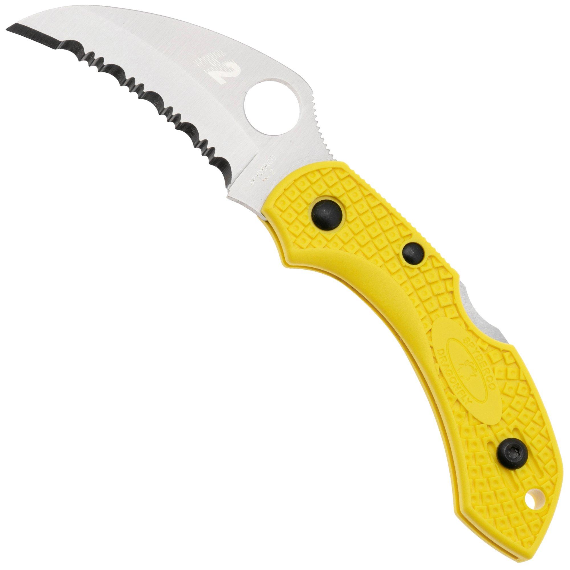 Spyderco Dragonfly 2 Salt Hawkbill C28SYL2HB serrated zakmes