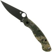 Nóż składany Spyderco Military Camo Black C36GPCMOBK