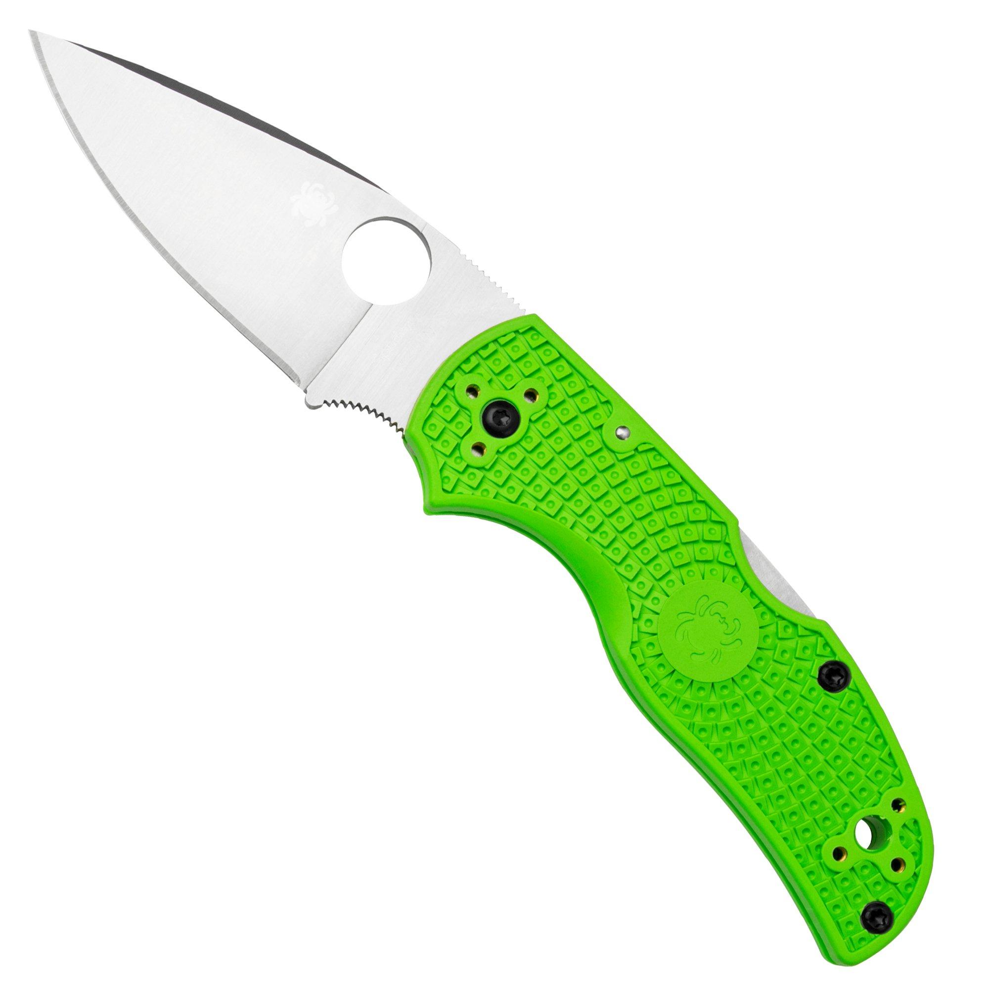 Nóż składany Spyderco Native 5 Salt, Green FRN, LC200N, C41PGR5