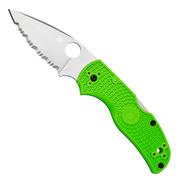 Spyderco Native 5 Salt, Green FRN, LC200N, C41SGR5 pocket knife