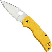 Nóż składany Spyderco Native 5 Salt C41SYL5, ostrze ząbkowane