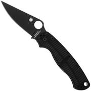 Spyderco Paramilitary 2 Salt, CPM MagnaCut Black DLC, Black G10 C81GMCBKP2 couteau de poche