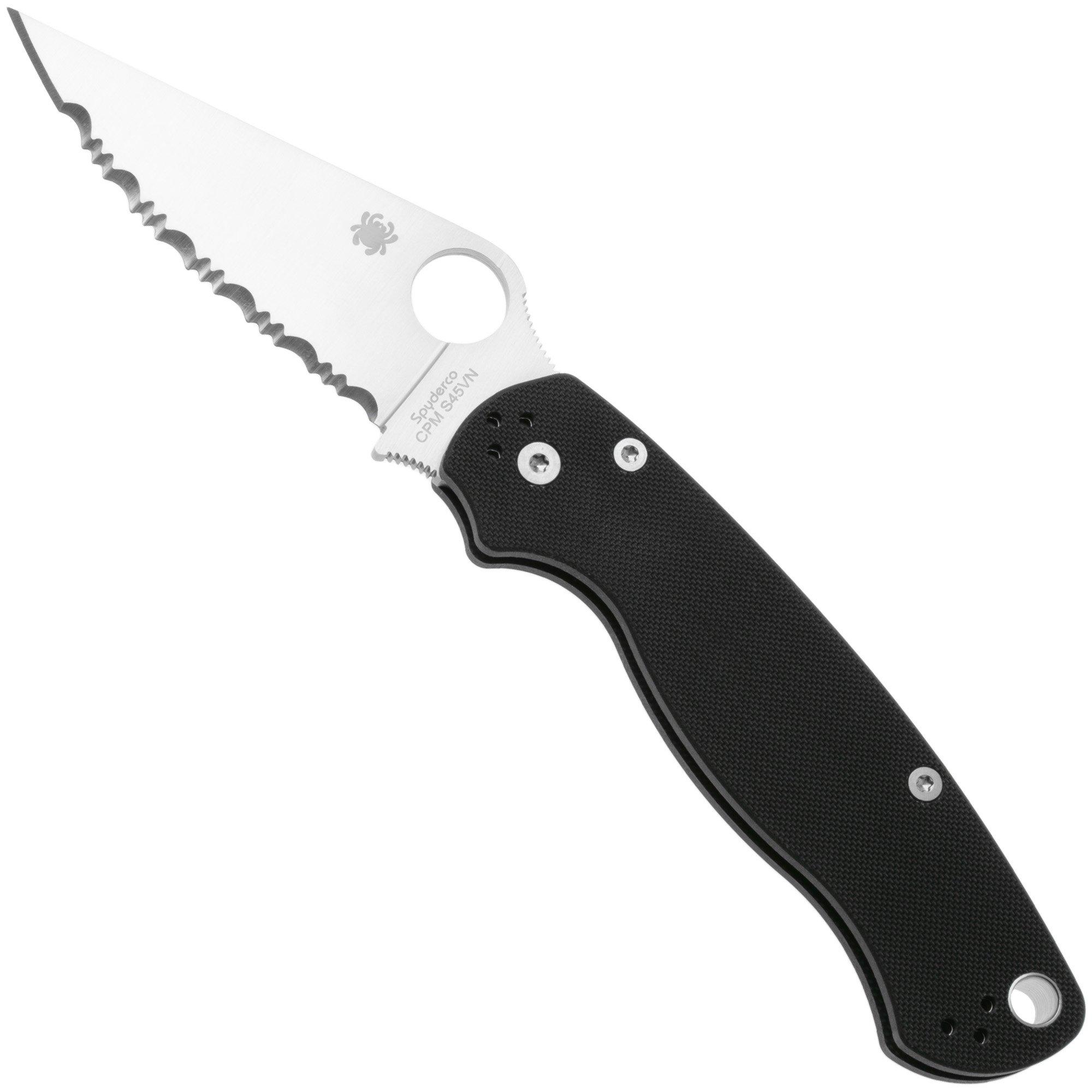Nóż składany Spyderco Paramilitary 2 C81GS2, ostrze ząbkowane