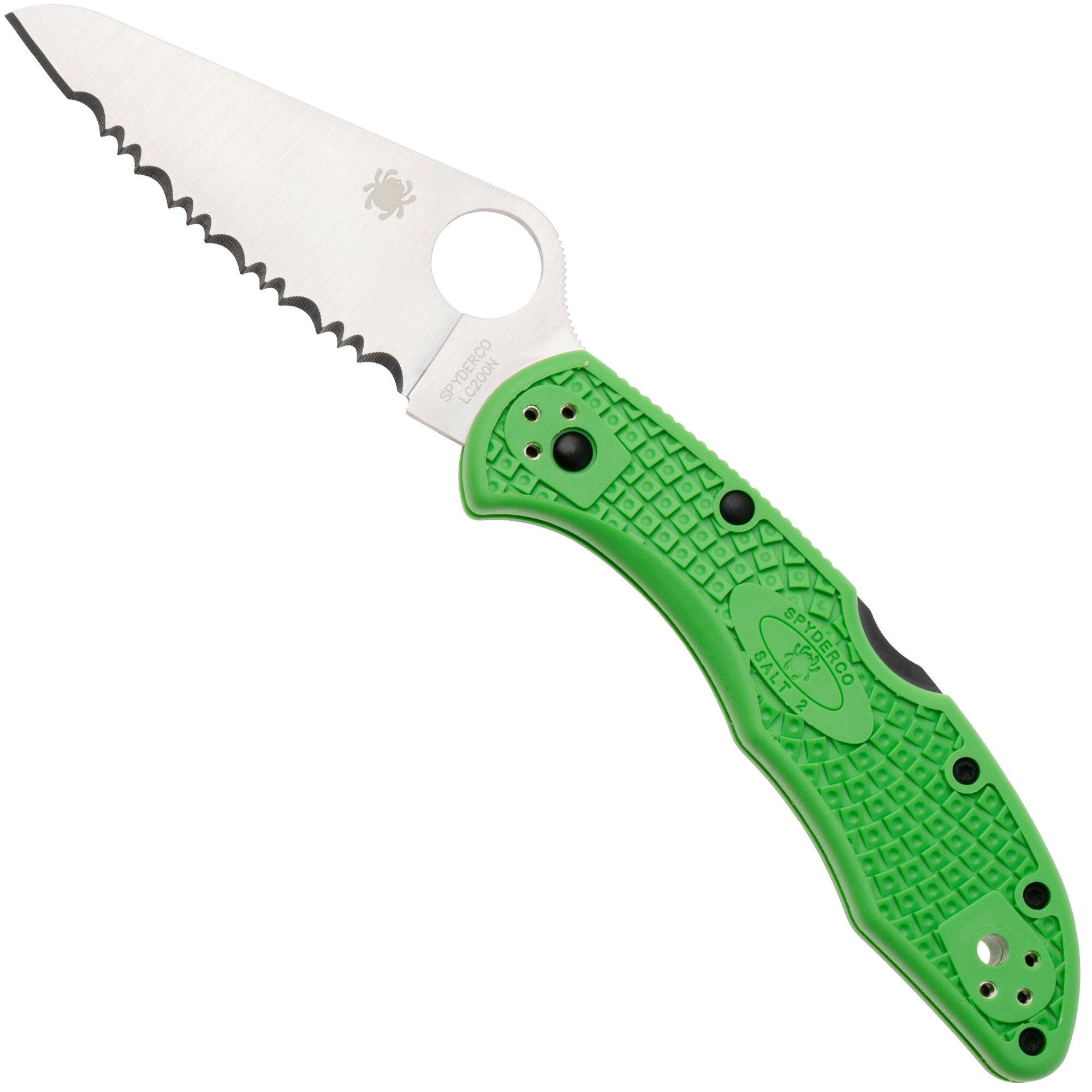 Spyderco Salt 2 Green LC200N C88FSGR2 serrated zakmes