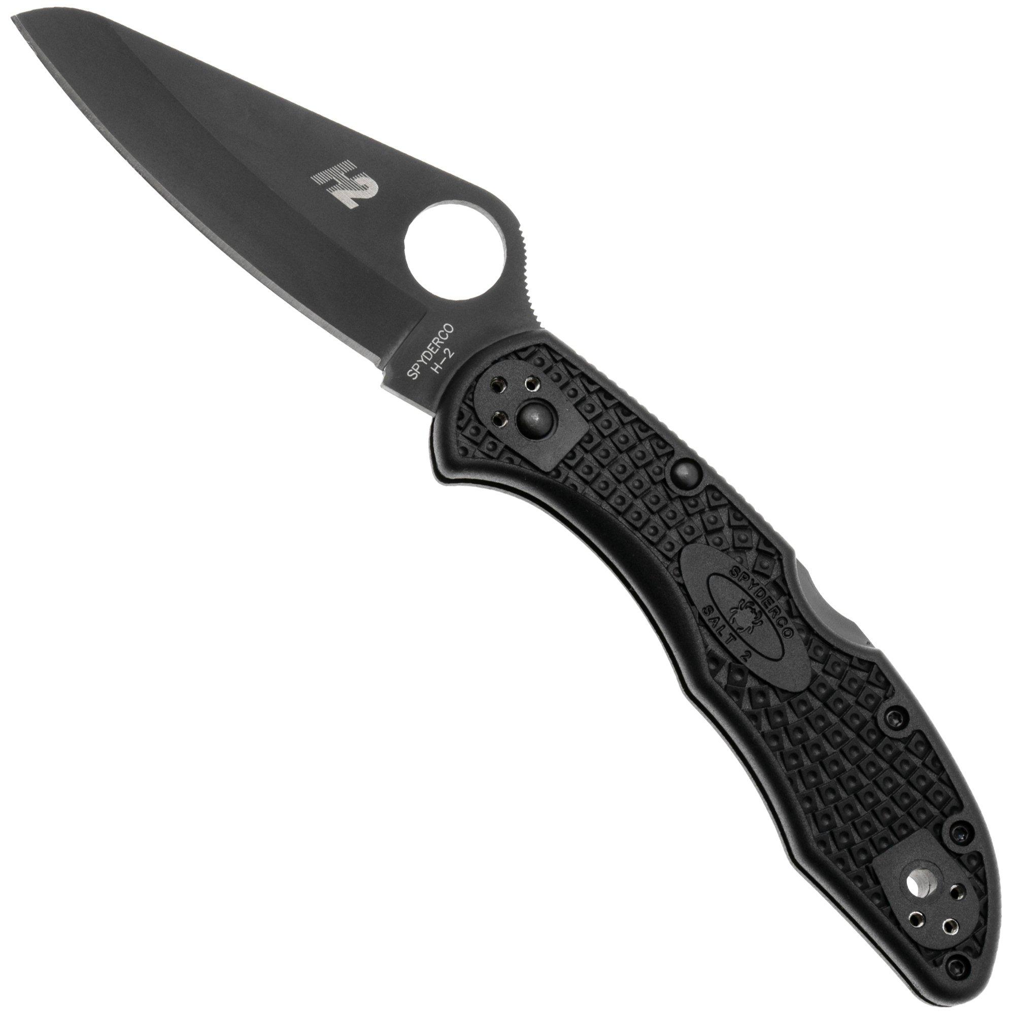 Spyderco C88PBBK2 Salt 2, plain edge, black