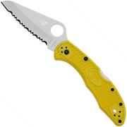 Spyderco C88SYL2 Salt 2 lame dentelée, jaune