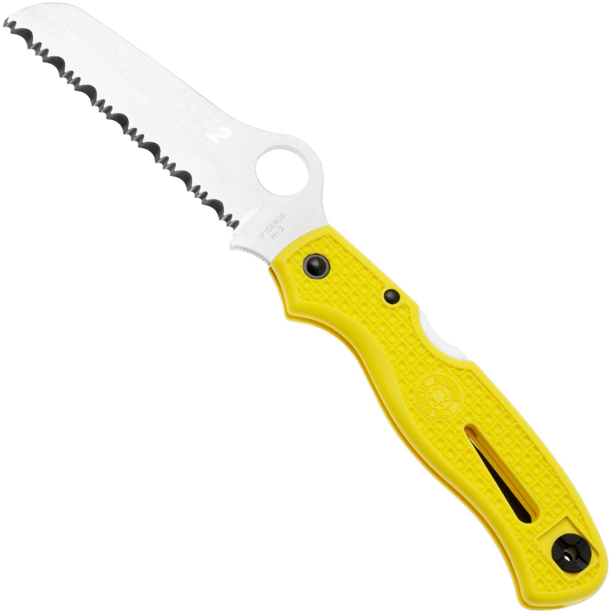Spyderco C89 Atlantic Salt, jaune, dentelée