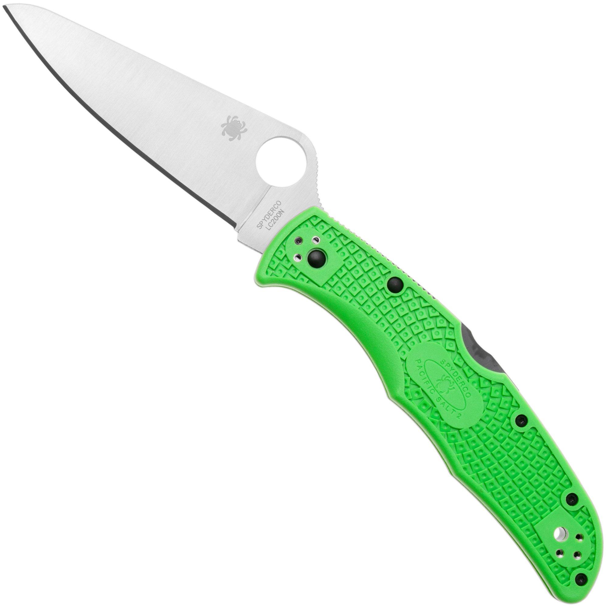 Spyderco Pacific Salt 2 Green LC200N C91FPGR2 couteau de poche
