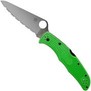 Spyderco Pacific Salt 2 Green LC200N C91FSGR2 serrated pocket knife