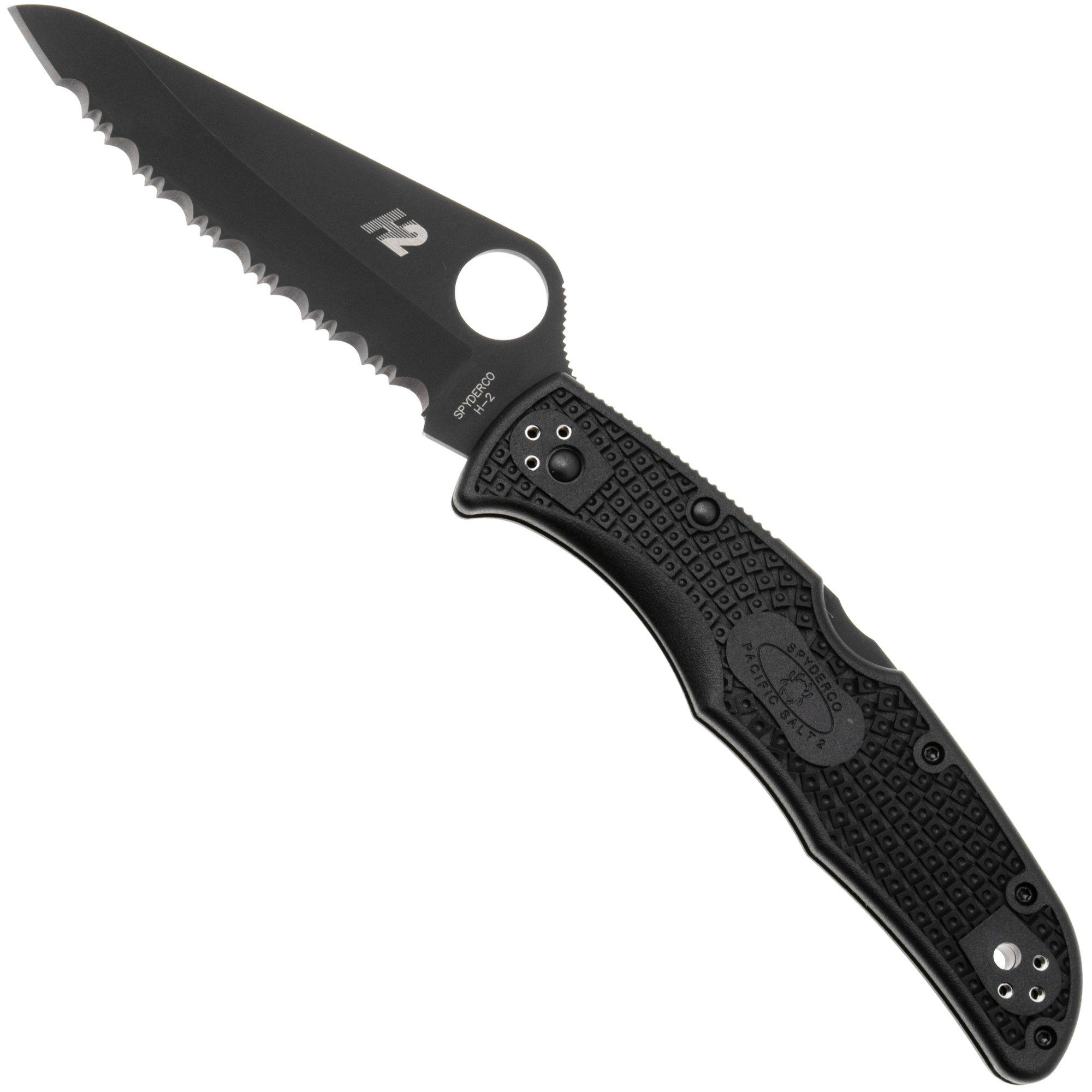 Spyderco Pacific Salt 2 Black C91SBBK2 serrated Taschenmesser