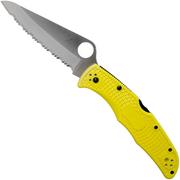 Spyderco Pacific Salt 2 Yellow C91SYL2 serrated pocket knife