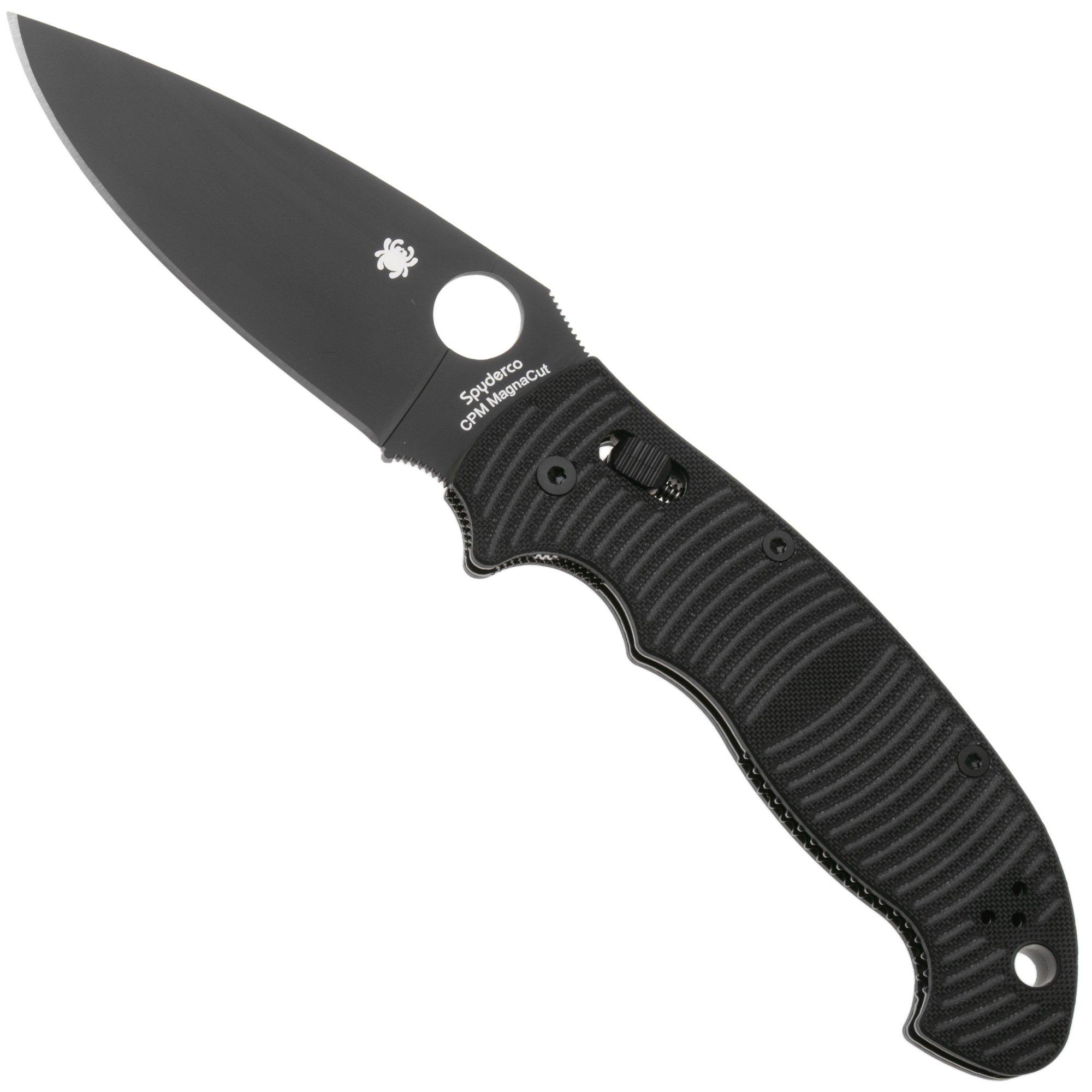 Spyderco Manix 2 XL Salt Black DLC CPM MagnaCut C95GMCBKP2 Black G10, pocket knife
