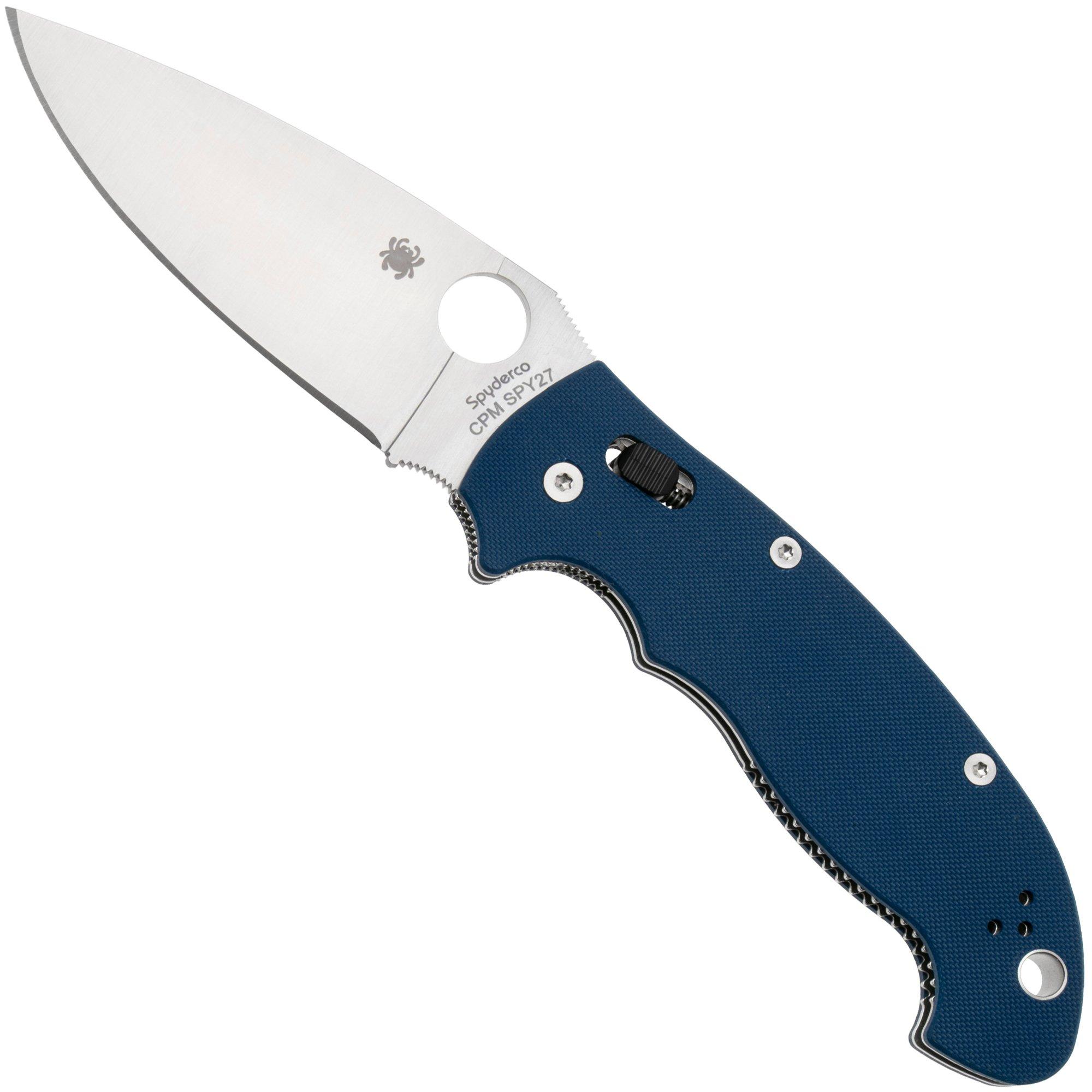 Spyderco Manix 2 XL CPM SPY27 C95GPCBL2 Cobalt Blue G10, pocket knife