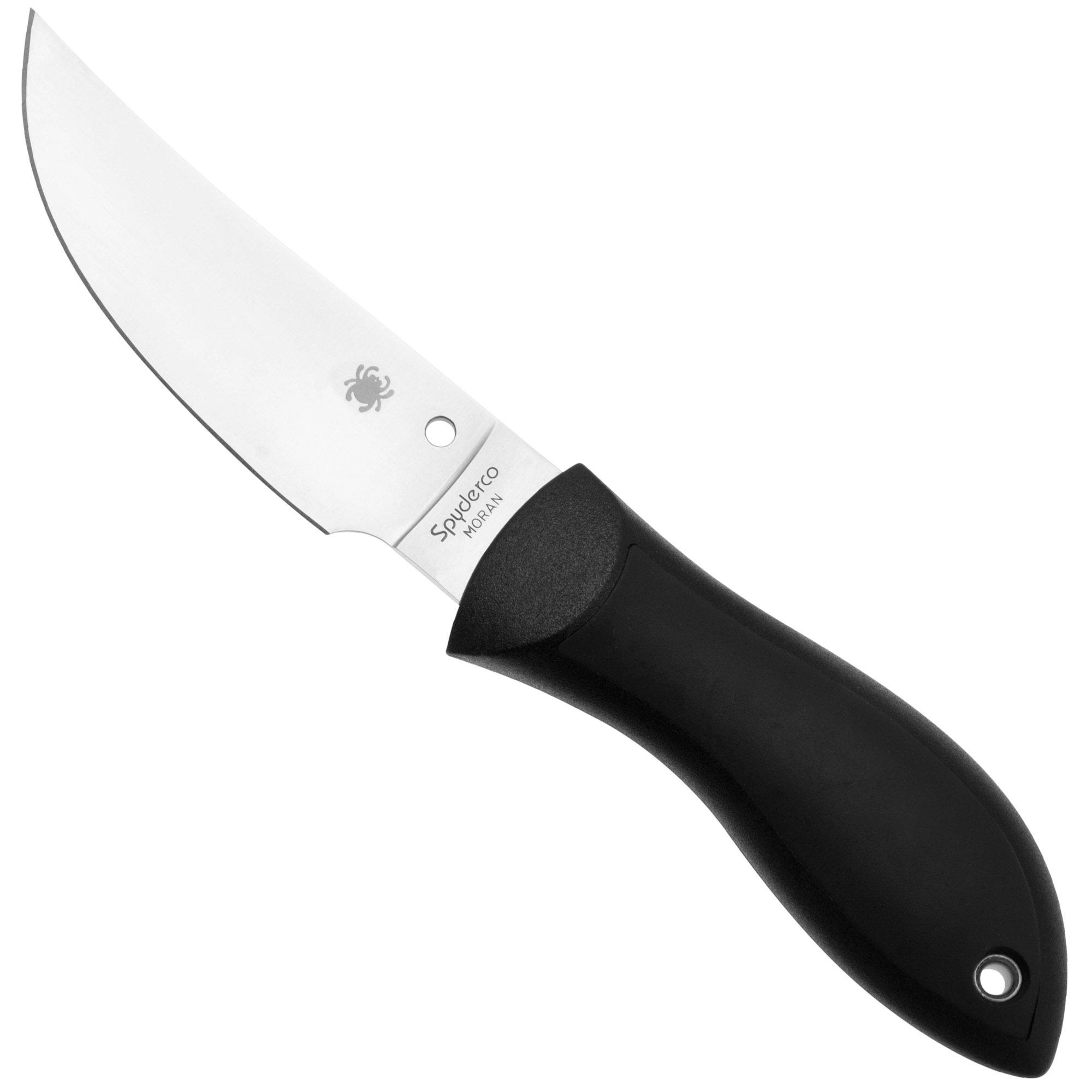 Nóż z głownią stałą Spyderco Moran Upswept FB01P Black FRN