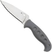 Spyderco Temperance CPM Cru-Wear FB05SGY Gray FRN, Sprint Run 2024 faca fixa serrilhada