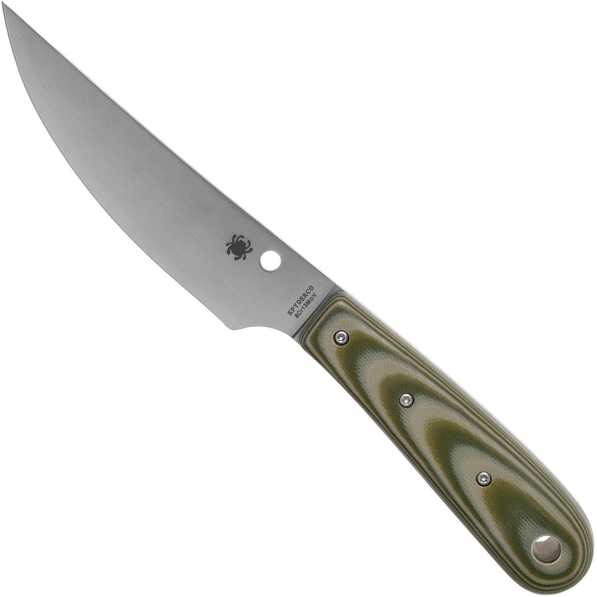 Nóż z głownią stałą Spyderco Bow River FB64GPOD OD Green, projekt Phil Wilson