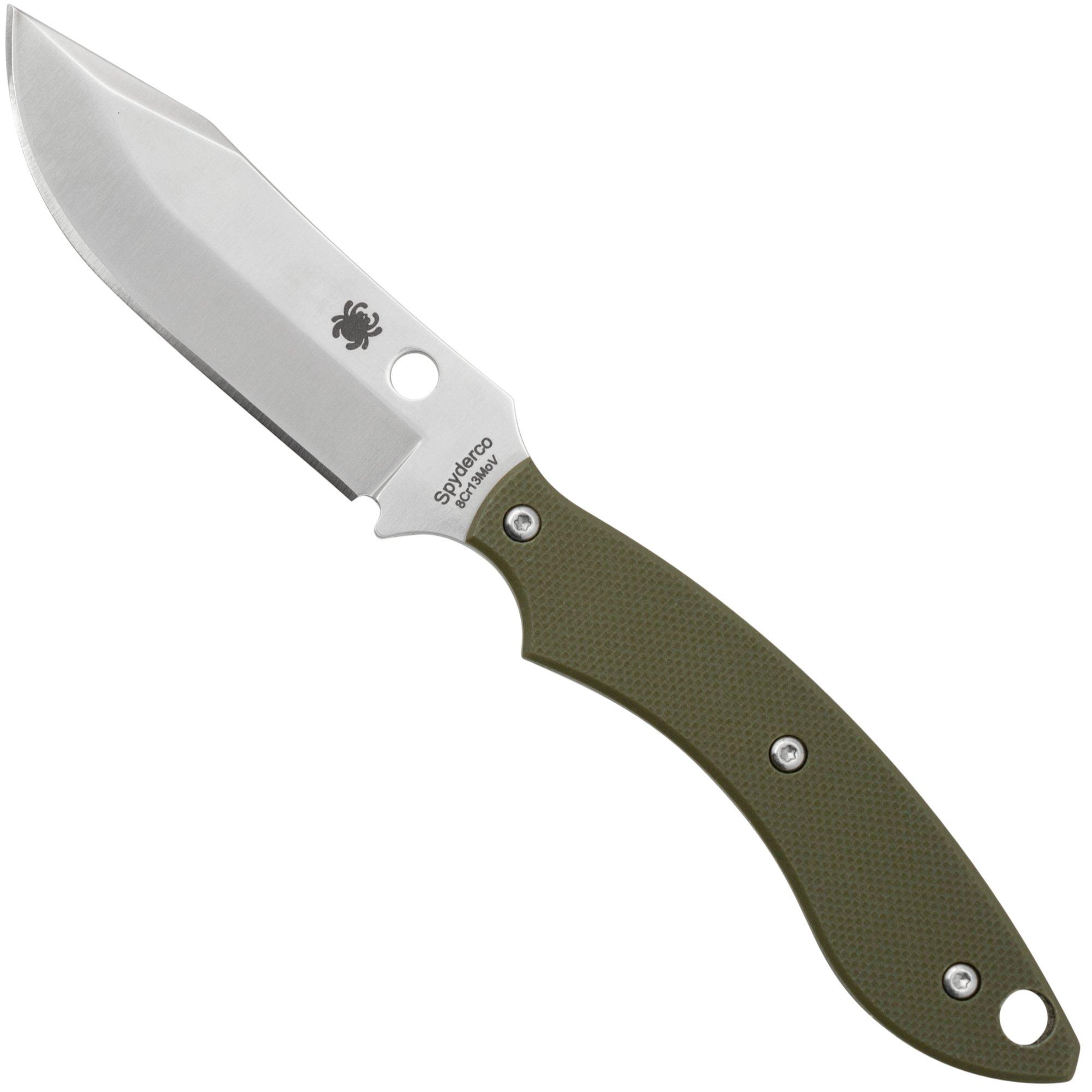 Nóż z głownią stałą Spyderco Stok Bowie FB49GPOD OD Green G10, projekt Sjoerd Stok