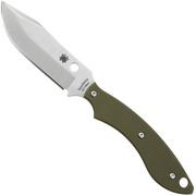 Spyderco Stok Bowie FB49GPOD OD Green G10 fixed knife, Sjoerd Stok design