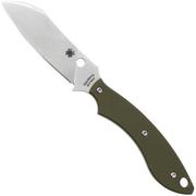 Spyderco Stok Drop Point FB50GPOD OD Green G10 couteau fixe, Sjoerd Stok design