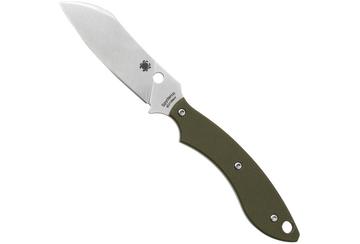 Nóż z głownią stałą Spyderco Stok Drop Point FB50GPOD OD Green G10, projekt Sjoerd Stok