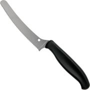 Spyderco Z-Cut K13SBK Universalmesser 11 cm, schwarz, Wellenschliff