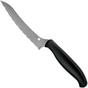 Bild für Spyderco Z-Cut K14SBK Universalmesser 11 cm, schwarz, doppelter Wellenschliff