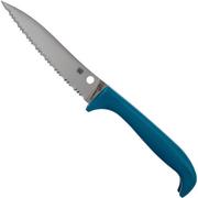 Spyderco Counter Puppy serrated tomato knife blue, K20SBL